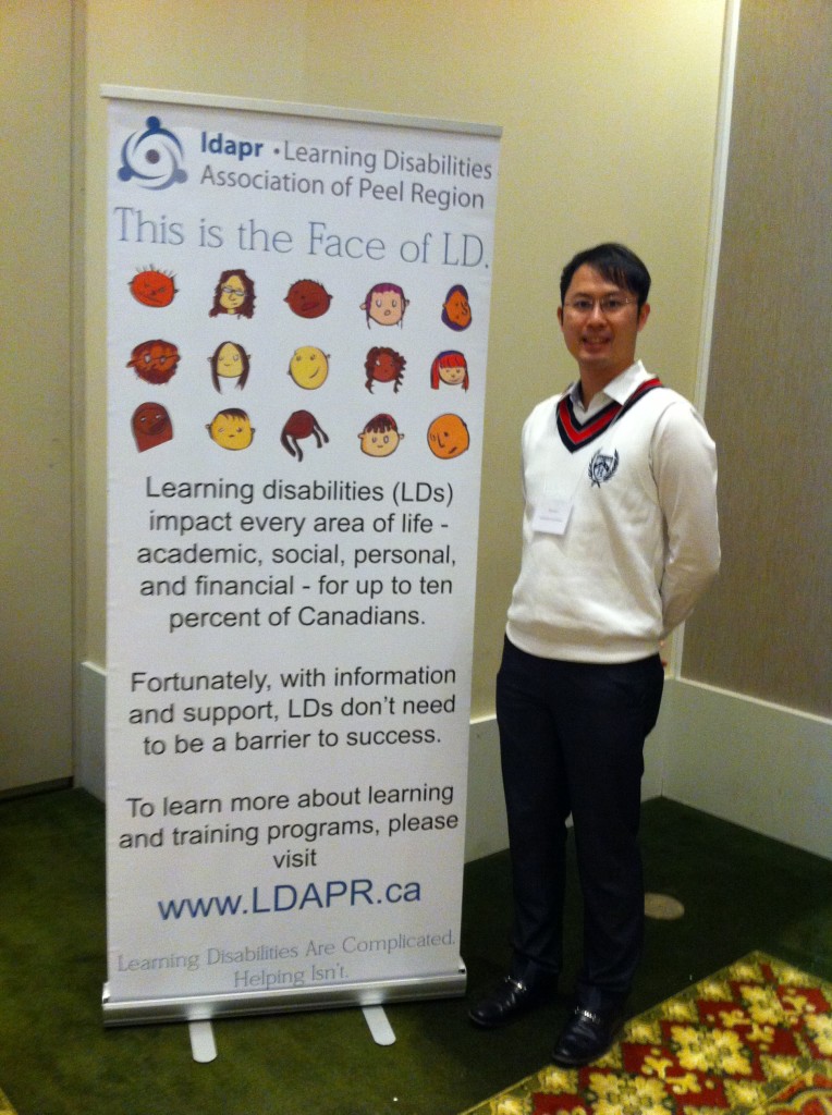 Financial advisor, Samuel Li sharing RDSP knowledge at the Learning Disabilities Association of Peel Region